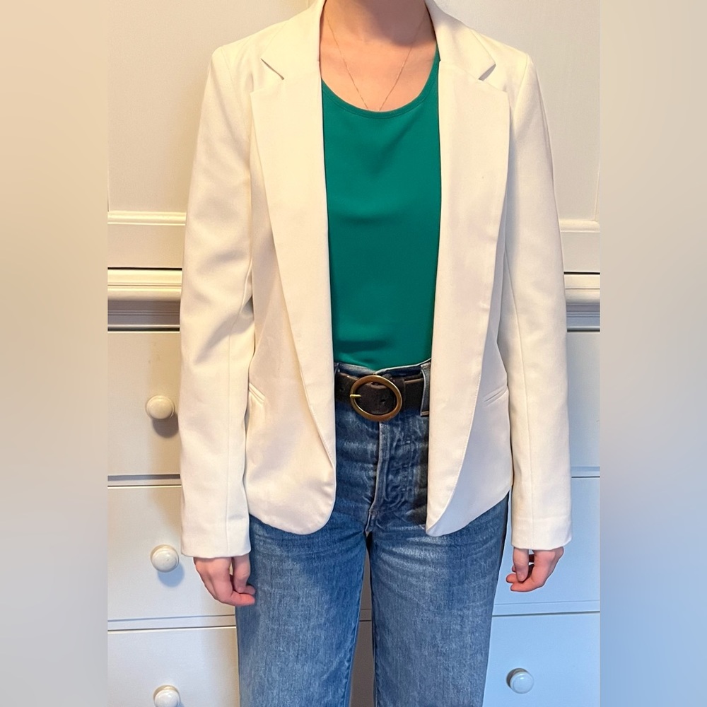 Silence + Noise XS white blazer